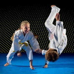 Martial Arts Lessons for Kids in Lake Jackson TX - Judo Toss Kids Girl